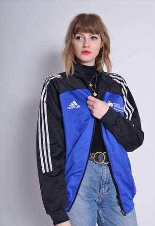 VINTAGE ADIDAS TRACK JACKET BLUE
