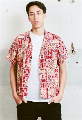 VINTAGE BOLD ABSTRACT PRINT SHIRT