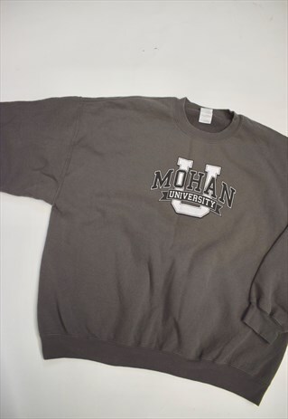 VINTAGE 90S GILDAN GREY MOHAN SWEATSHIRT