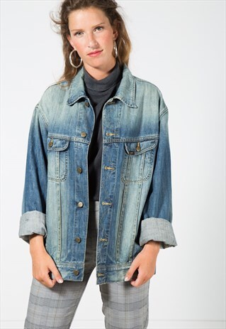 VINTAGE 80S CLASSIC LEE BASIC DENIM JACKET / S0021