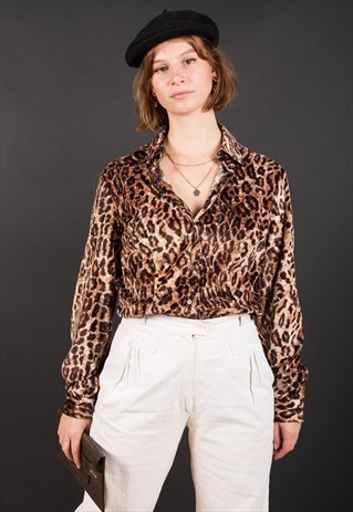 VELVET LEOPARD BLOUSE BY DOLCE & GABBANA