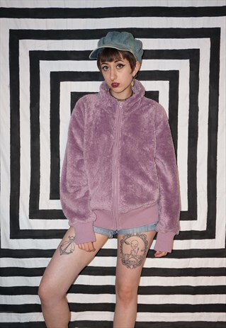 VINTAGE 90'S FUZZY LILAC FLEECE