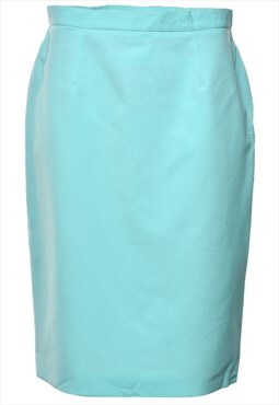 Vintage Turquoise Pencil Skirt - M