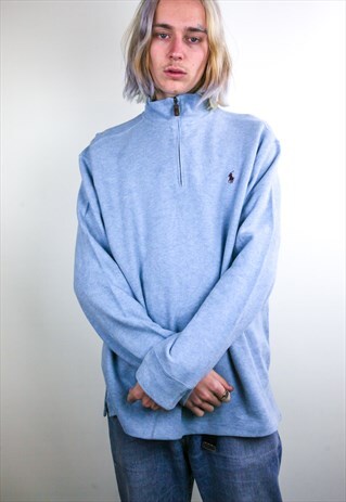 VINTAGE RALPH LAUREN QUARTER ZIP SWEATSHIRT