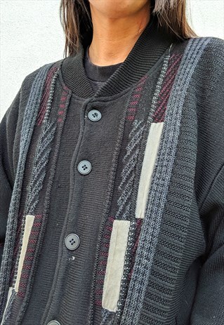 VINTAGE WOOL OVERSIZED BOMBER JACKET