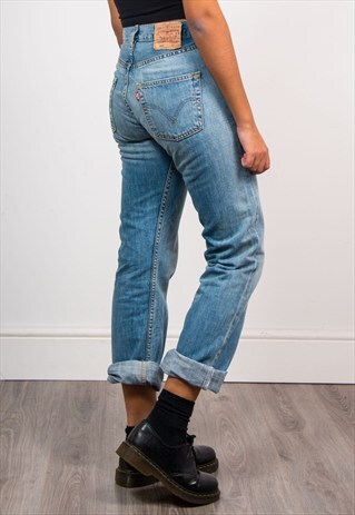90'S VINTAGE BLUE DENIM LEVI'S 501 MOM JEANS
