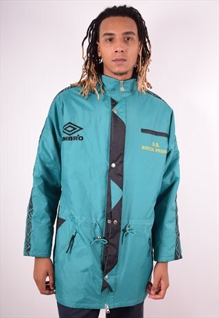 UMBRO MENS VINTAGE JACKET LARGE GREEN 90S