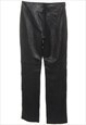 BEYOND RETRO VINTAGE HIGH WAIST LEATHER TROUSERS - W29