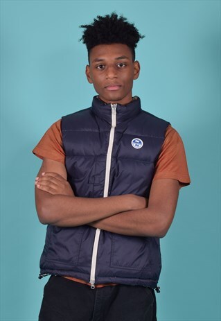 VINTAGE NORTH SAILS REVERSIBLE PUFFA STYLE GILET