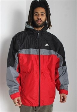 Vintage Adidas 90's Padded Puffer Coat Jacket - Multi