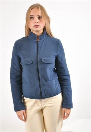 VINTAGE LINED FLEECE JACKET IN BLUE