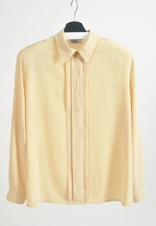 VINTAGE 90S BLOUSE IN YELLOW