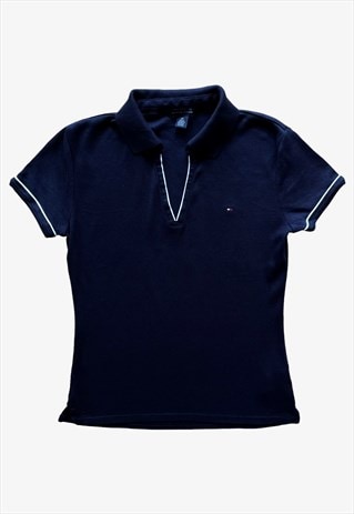 VINTAGE Y2K WOMEN'S TOMMY HILFIGER V-NECK POLO SHIRT