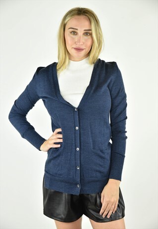 gap blue cardigan