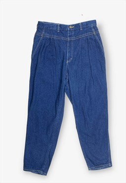 Vintage 80s lee pleated mom jeans blue w34 l30 BV15896