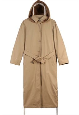 Vintage 90's London Fog Trench Coat Belted Button Up Hooded
