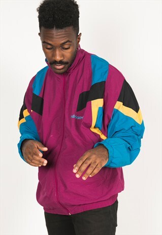 VINTAGE 80S USA ADIDAS SHELL SPORT JACKET / R002