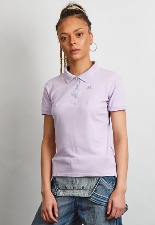 VINTAGE 90'S CHAMPION LILAC POLO-SHIRT