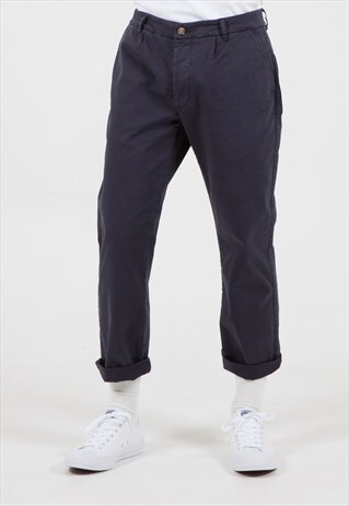 NOW REDUCED WIDE LEG TROUSER IN NAVY
