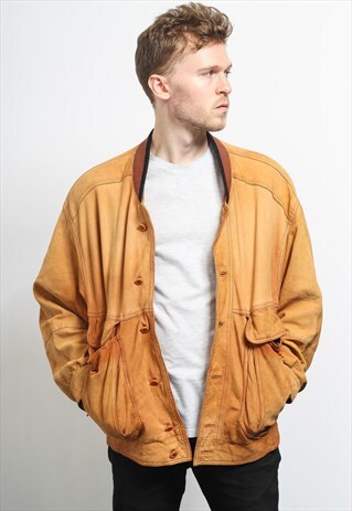VINTAGE SUEDE BOMBER JACKET