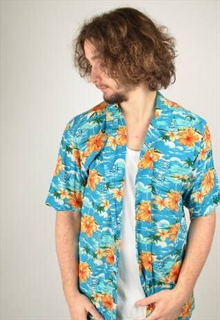 VINTAGE HAWAIIAN PATTERNED SHIRT