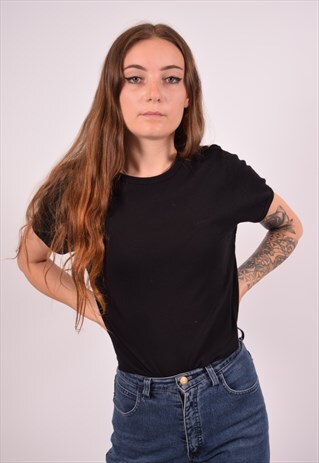 VINTAGE LEE T-SHIRT TOP BLACK