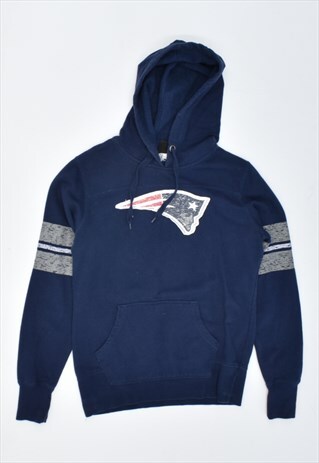 VINTAGE 90'S NFL HOODIE JUMPER NAVY BLUE