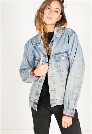 VINTAGE 80S WRANGLER DENIM TRUCKER / R0992