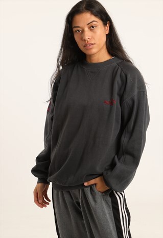 VINTAGE PUMA EMBROIDERED SPELLOUT SWEATSHIRT
