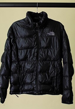 Vintage 90s The North Face Puffer Jacket in Black
