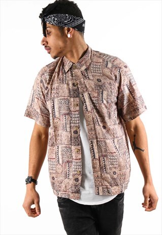 VINTAGE PATTERN SHIRT PSAW296D
