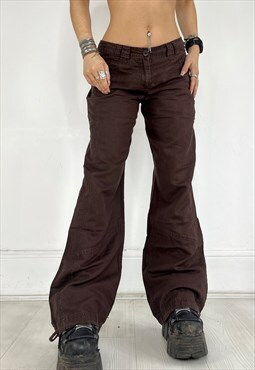 Vintage Y2k Trousers Cargo Pants Loose Army Grunge 90s 00s