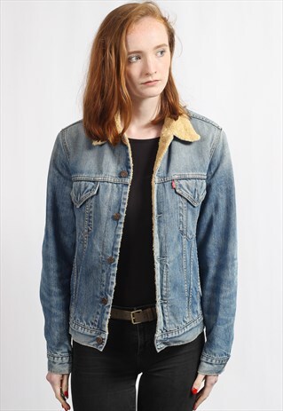 VINTAGE LEVI'S FLEECE DENIM JACKET