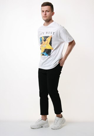 90S KEY WEST VINTAGE GRAPHIC COTTON T-SHIRT 17295