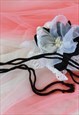 VINTAGE REMAKE NECKLACE 3D FLOWERS