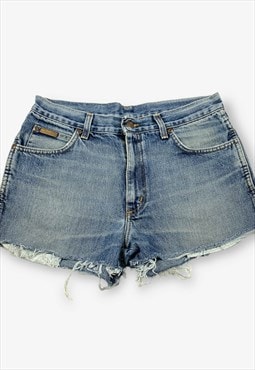 Vintage Wrangler Cut Off Denim Shorts Dark Blue W32 BV18288