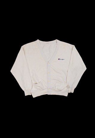 Vintage 90s Champion Embroidered Logo Cardigan Sweatshirt