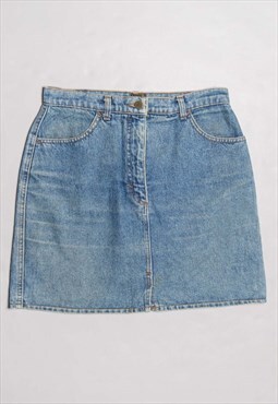 Lee denim regular fit short blue skirt