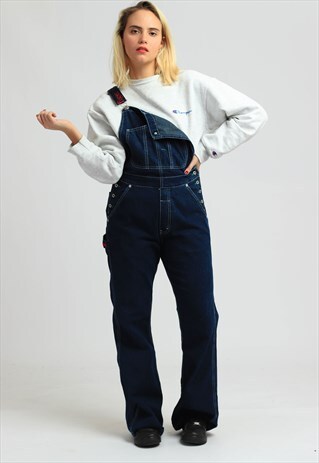 VINTAGE TOMMY HILFIGER DENIM LONG LENGTH DUNGAREES