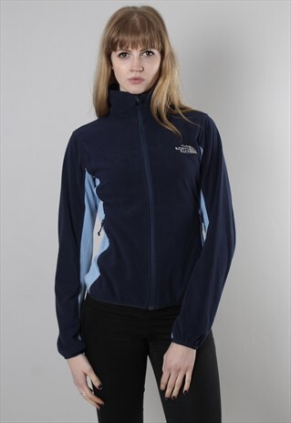 THE NORTH FACE BLUE FLEECE ZIP JACKET