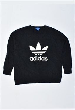 Vintage 90's Adidas Jumper Sweater Black