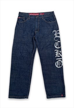 Ecko dark blue loose fit skater jeans