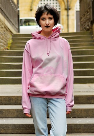 PINK UNICORN PRINT HOODIE