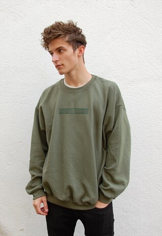 G&G UNISEX MILITARY GREEN LINO SWEATSHIRT