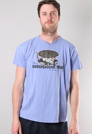 VINTAGE UNDERGROUND TOUR SEATTLE TOURIST T-SHIRT XL