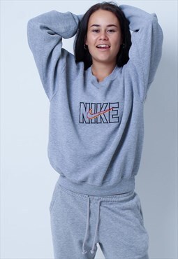 Vintage Nike Spellout sweatshirt in grey