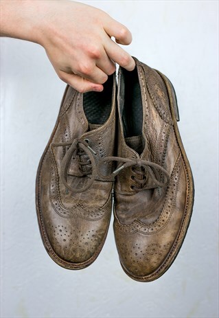 ALL SAINTS BROWN BROGUE SHOES