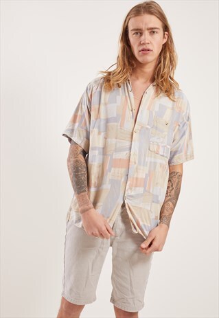 VINTAGE PATTERNED SHORT SLEEVE SHIRT