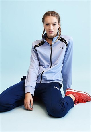 90'S RETRO PUMA LILAC SPORTS TRACKSUIT ATHLEISURE JACKET