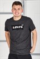 Vintage Levi's T-Shirt Grey Short Sleeve Lounge Tee Medium